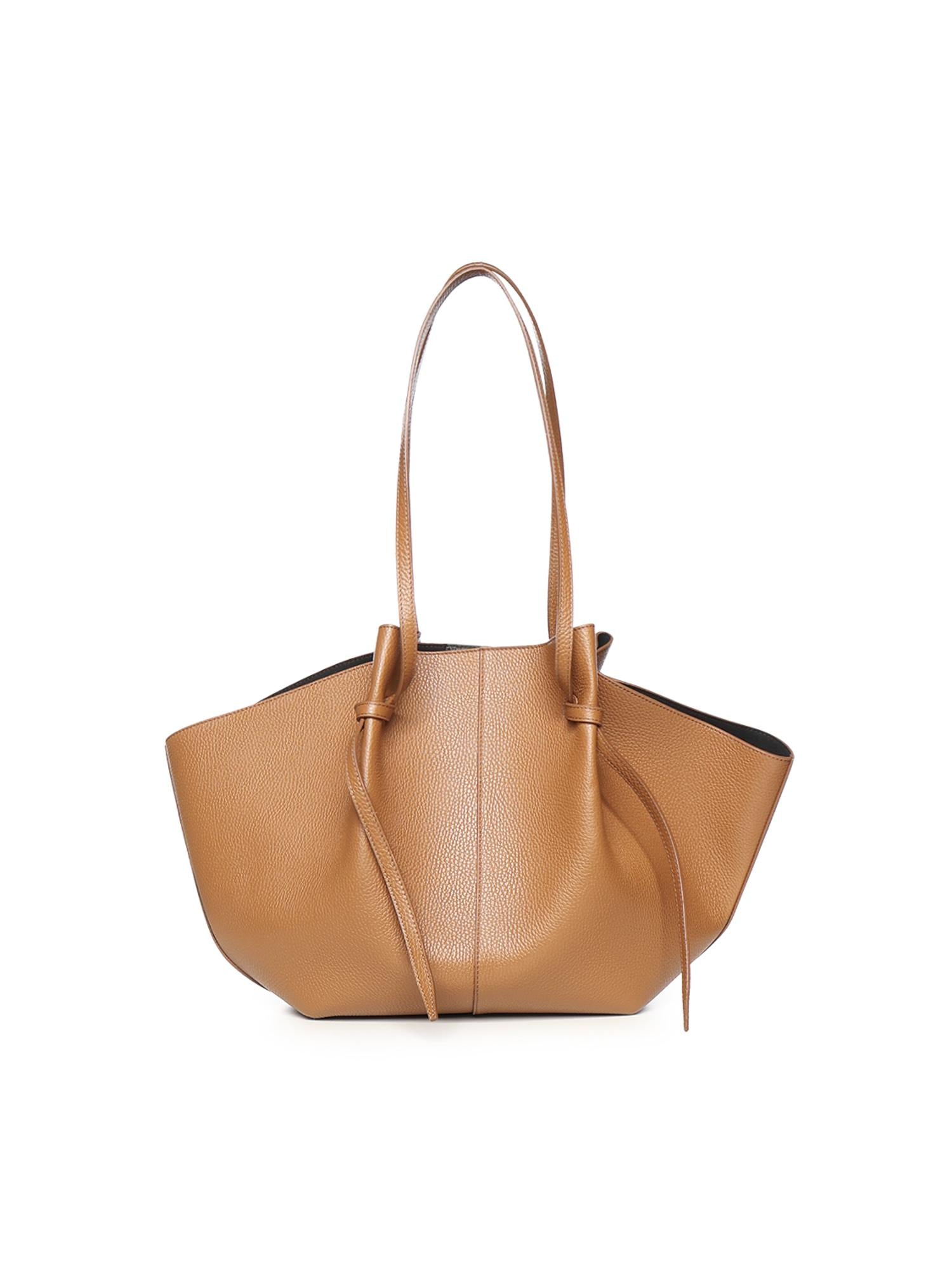 Borsa Mochi in pelle LARGE MOCHI PEBBLE GRAIN LEATHER  YUZEFI 