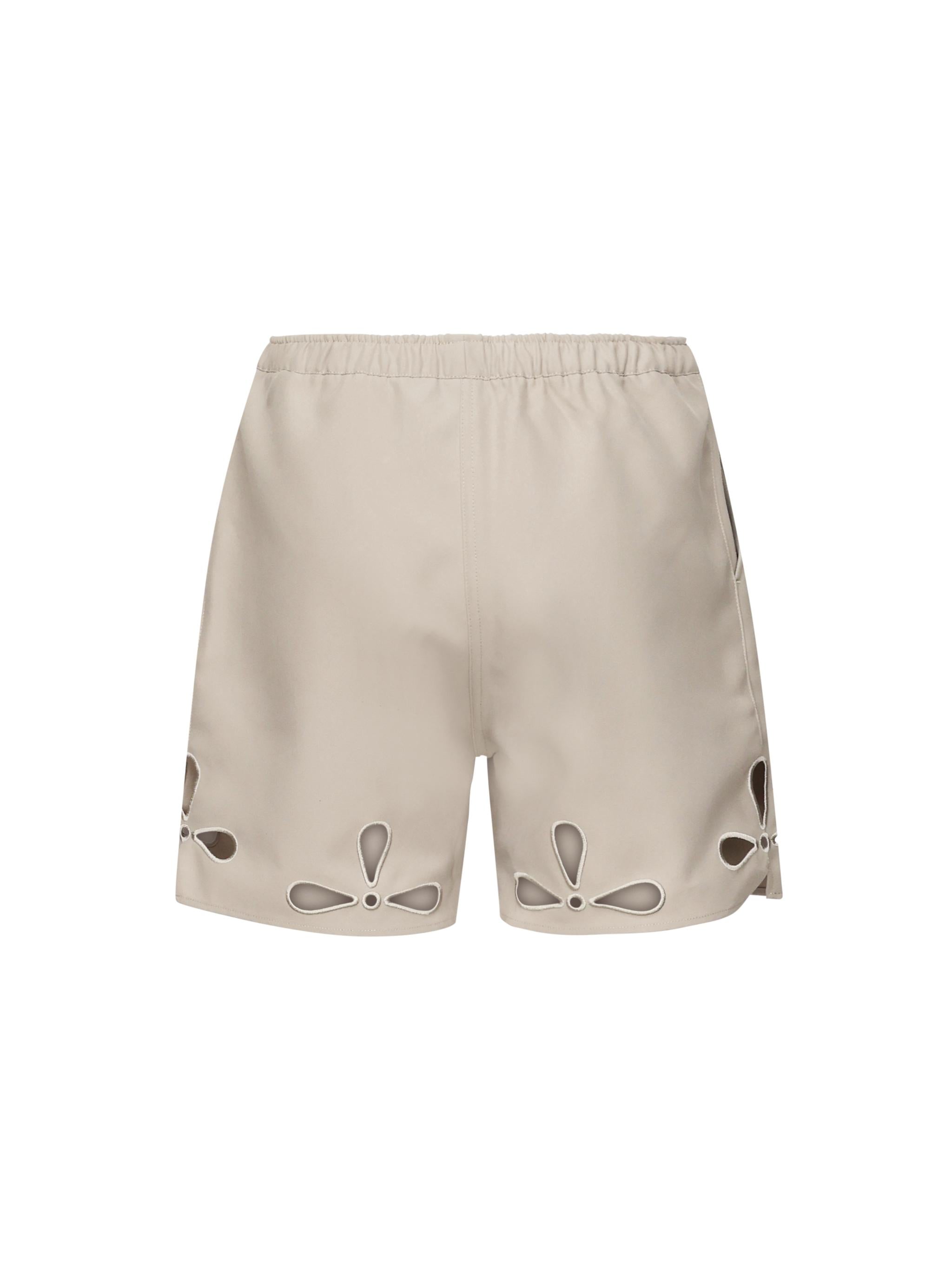 Shorts cut - out con elastico <BR/> COPP116F3004 BEI COPERNI 