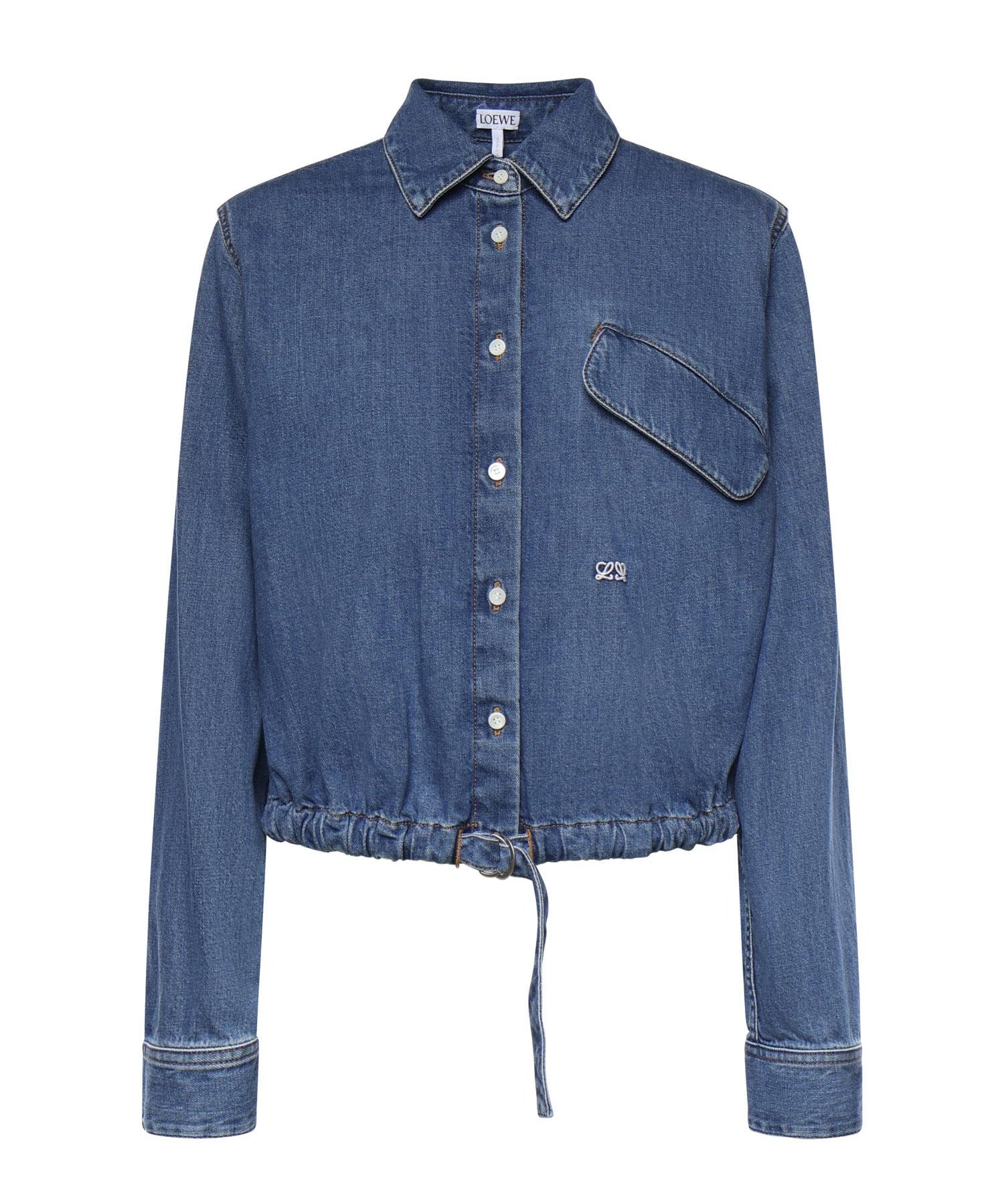 Camicia con cintura in denim S540Y1DX14 5140 LOEWE 