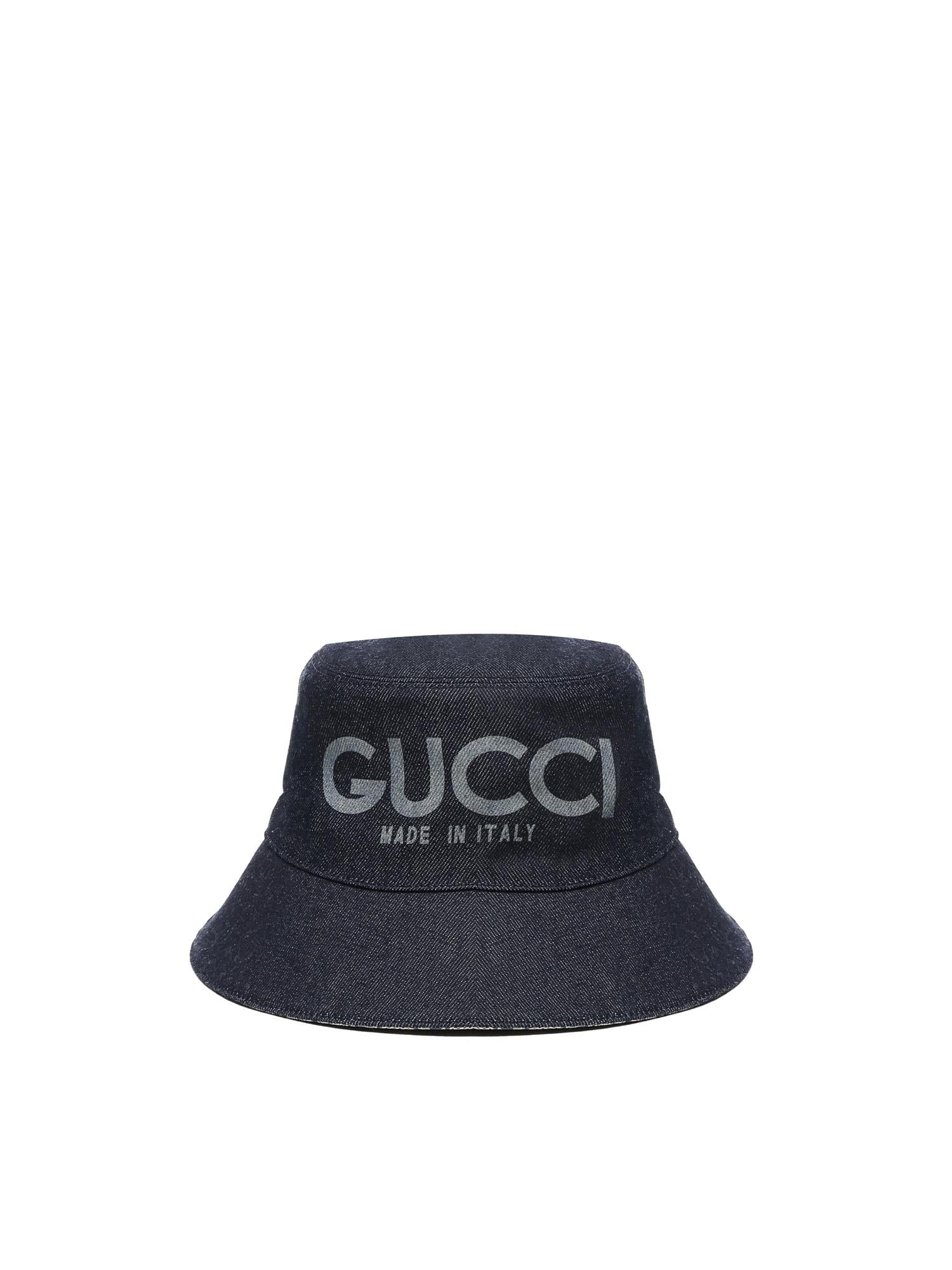 Cappello da pescatore in denim 803042 3HA5W4000 GUCCI 