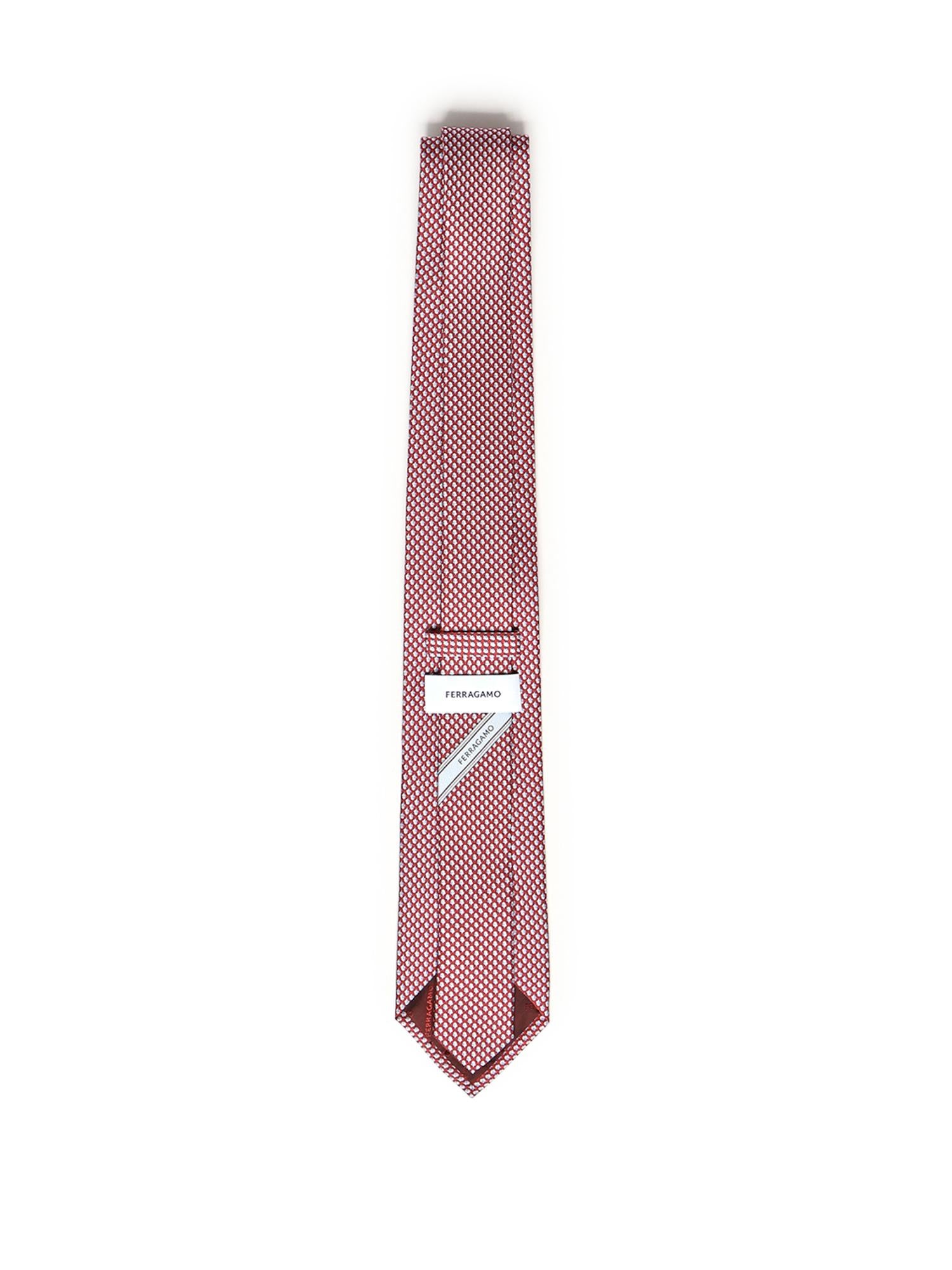 Cravatta in seta con stampa 351294 788850005 FERRAGAMO 