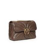 Borsa a tracolla grande Love Bag Puff trapunta farfalla 100038 A1EXL74Q PINKO 
