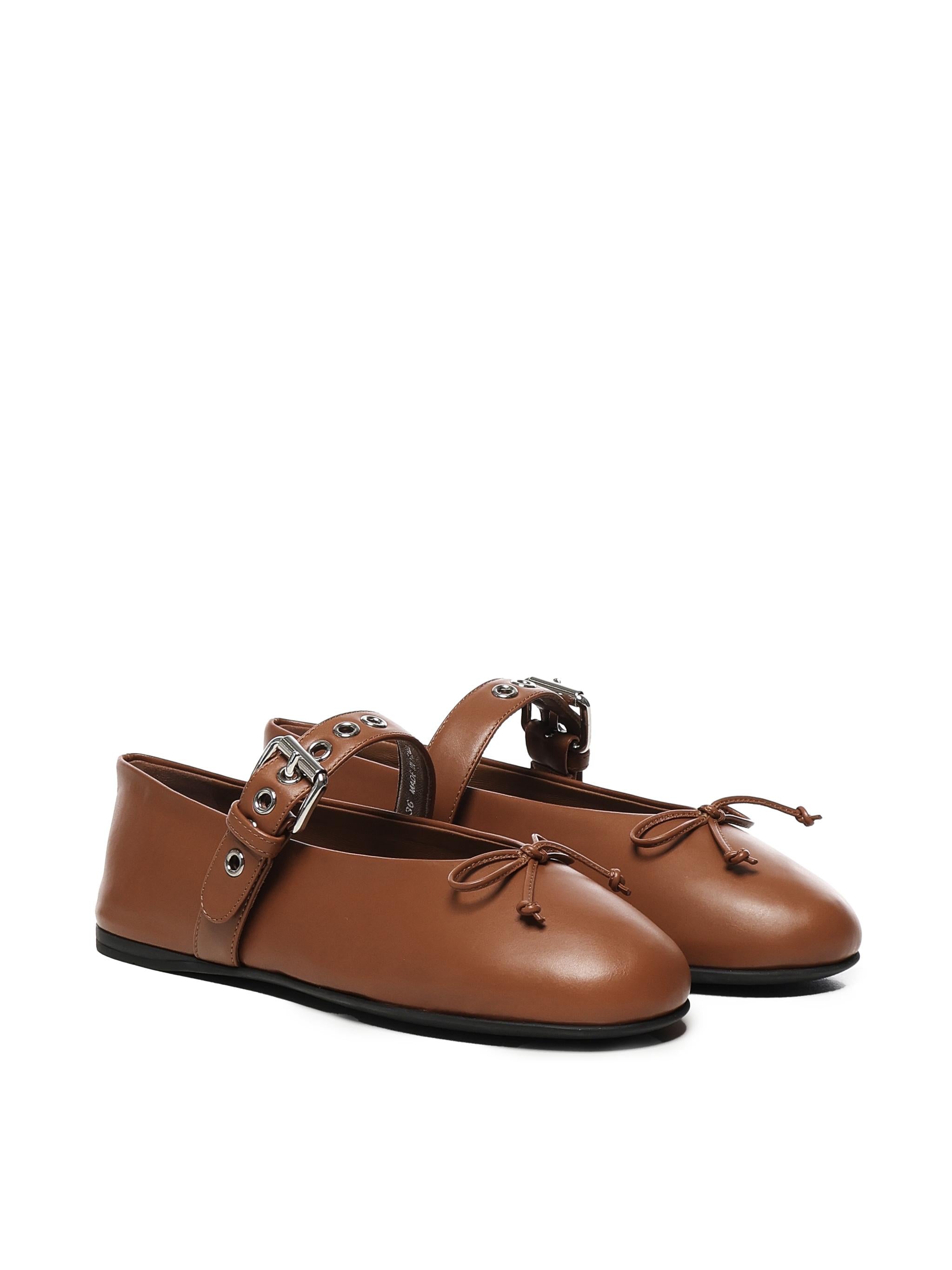 Ballerine in pelle 5F210E 70F0046 MIU MIU 