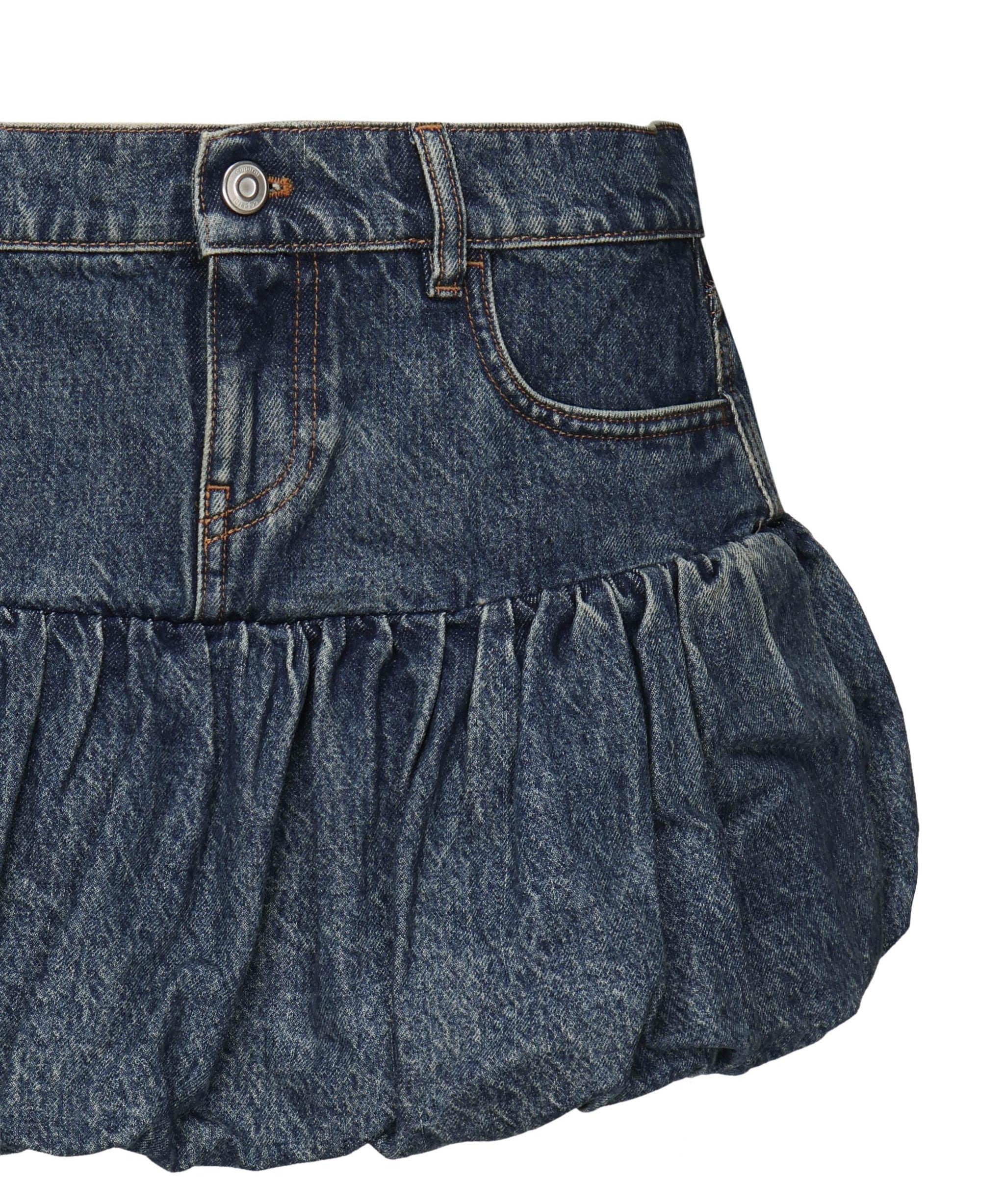 Minigonna in denim di cotone COPJ76F2014 BLU COPERNI 