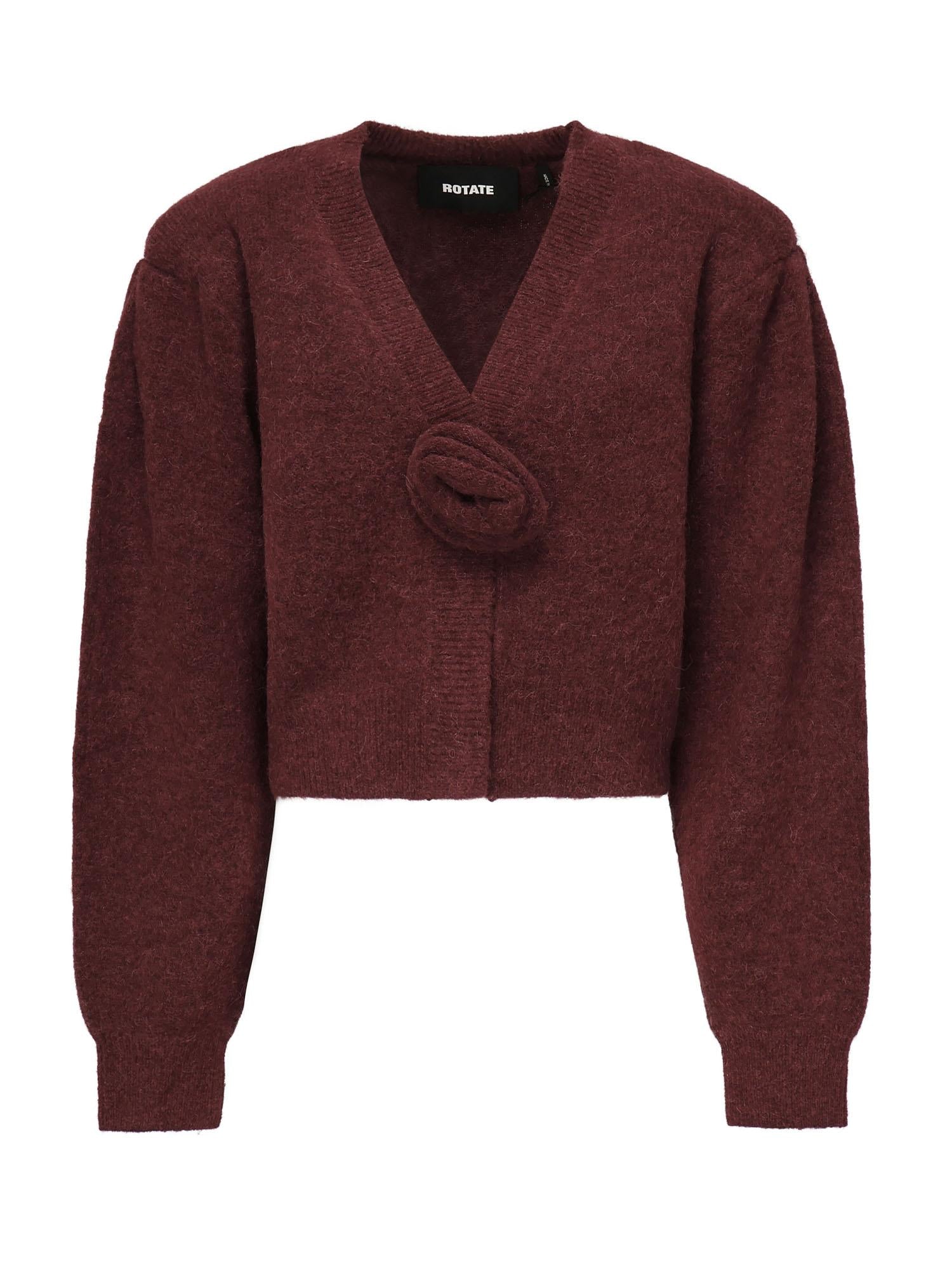 Cardigan in maglia con maniche a sbuffo 114276 2734 ROTATE 