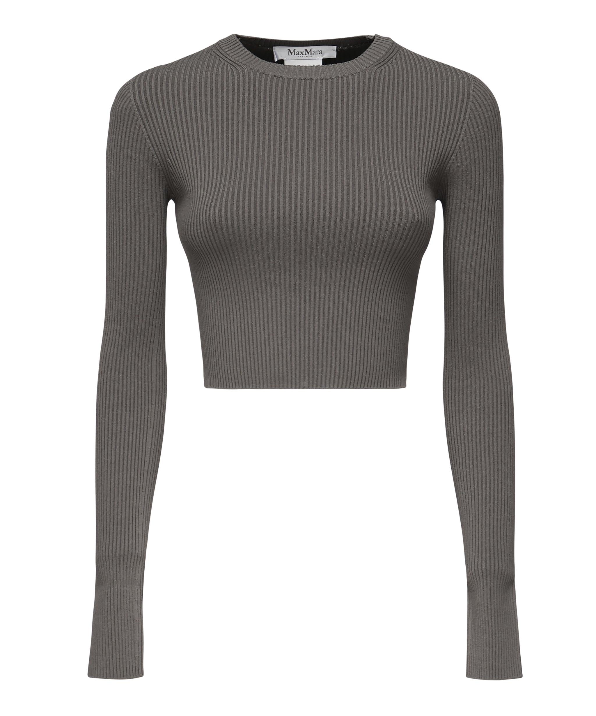 Maglia crop in viscosa crêpe 2511361243600 013 MAX MARA 