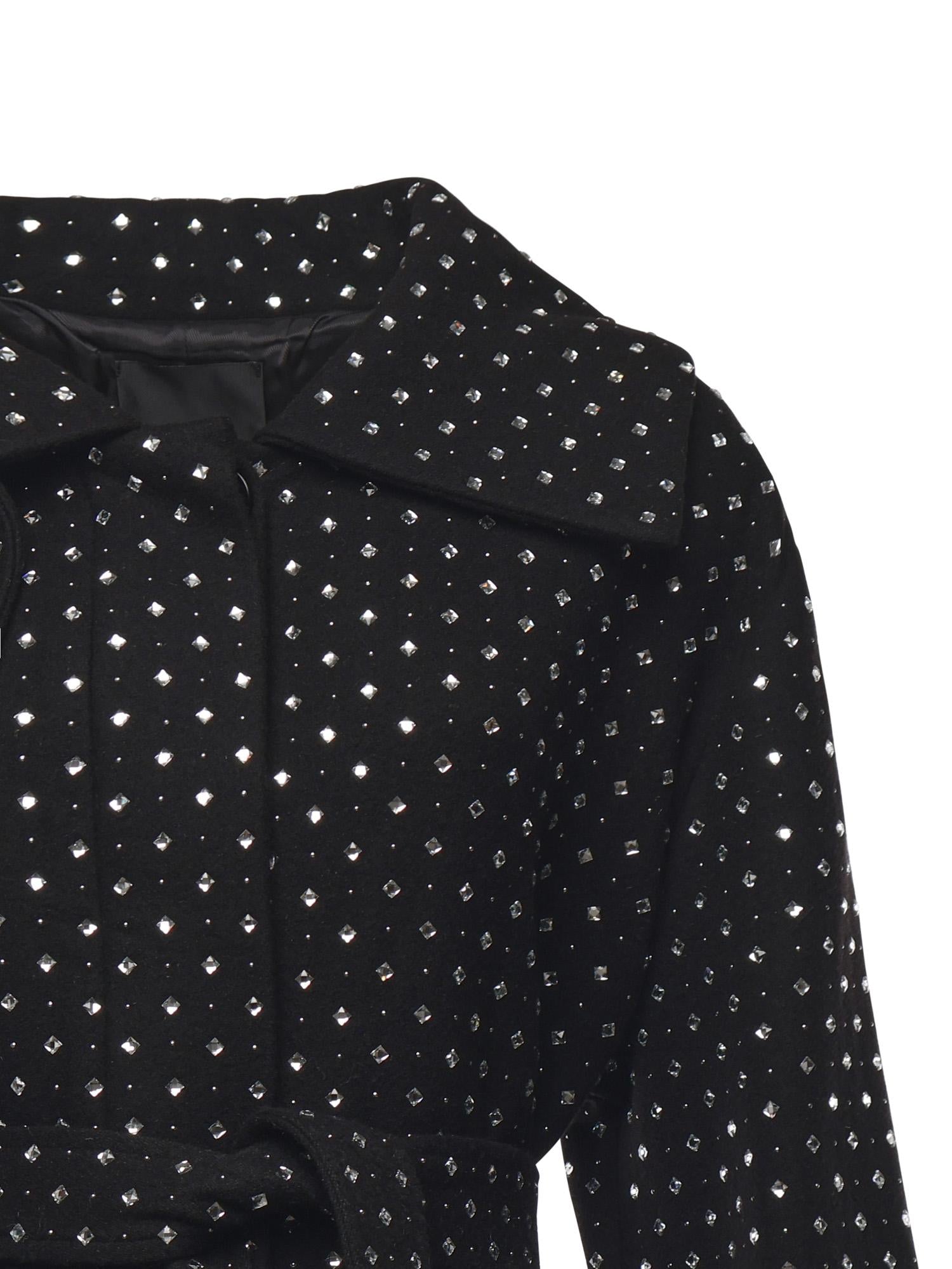 Trench con strass e borchie 106154 A30WZ99 PINKO 