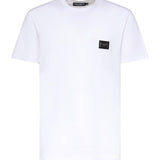T-shirt in jersey di cotone con logo G8PT1T G7P1BW0800 DOLCE & GABBANA 