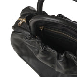 Borsa in pelle con logo<BR/> BIBP9E701 NERO BIASIA 