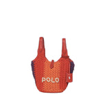 Borsa tote Polo Play piccola all'uncinetto 428P01444 001 POLO RALPH LAUREN 
