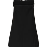 Mini abito a fascia in crepe RS25121S BL SELF-PORTRAIT 