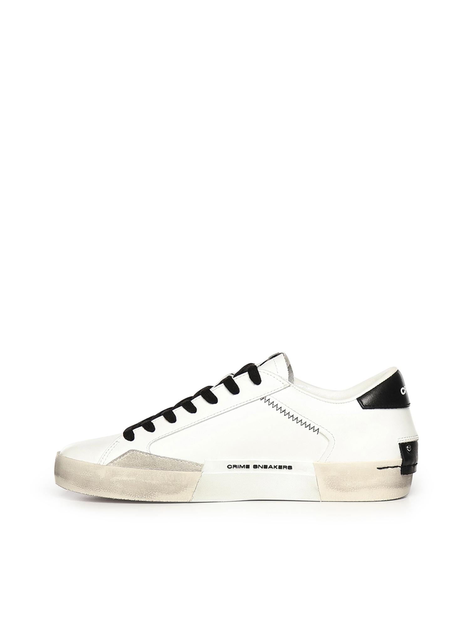Sneaker Distressed in pelle 16001PP5B WHITE CRIME LONDON 