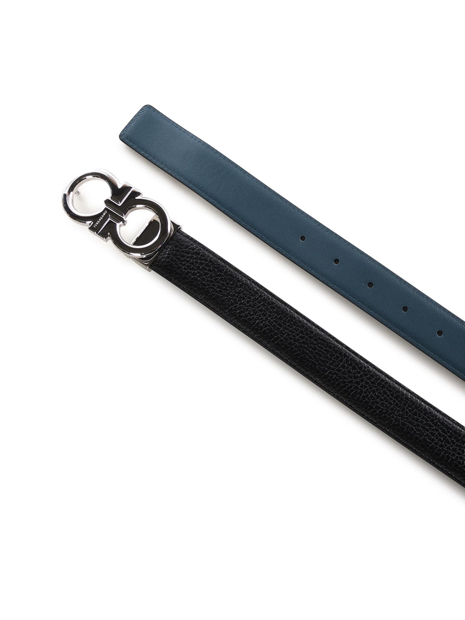 Cintura reversibile e regolabile Gancini 670644 791060002 FERRAGAMO 