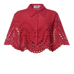 Camicia cropped Storm in cotone 263200 FUCHSIA CHARO RUIZ 