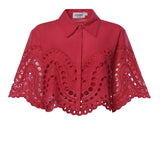 Camicia cropped Storm in cotone 263200 FUCHSIA CHARO RUIZ 