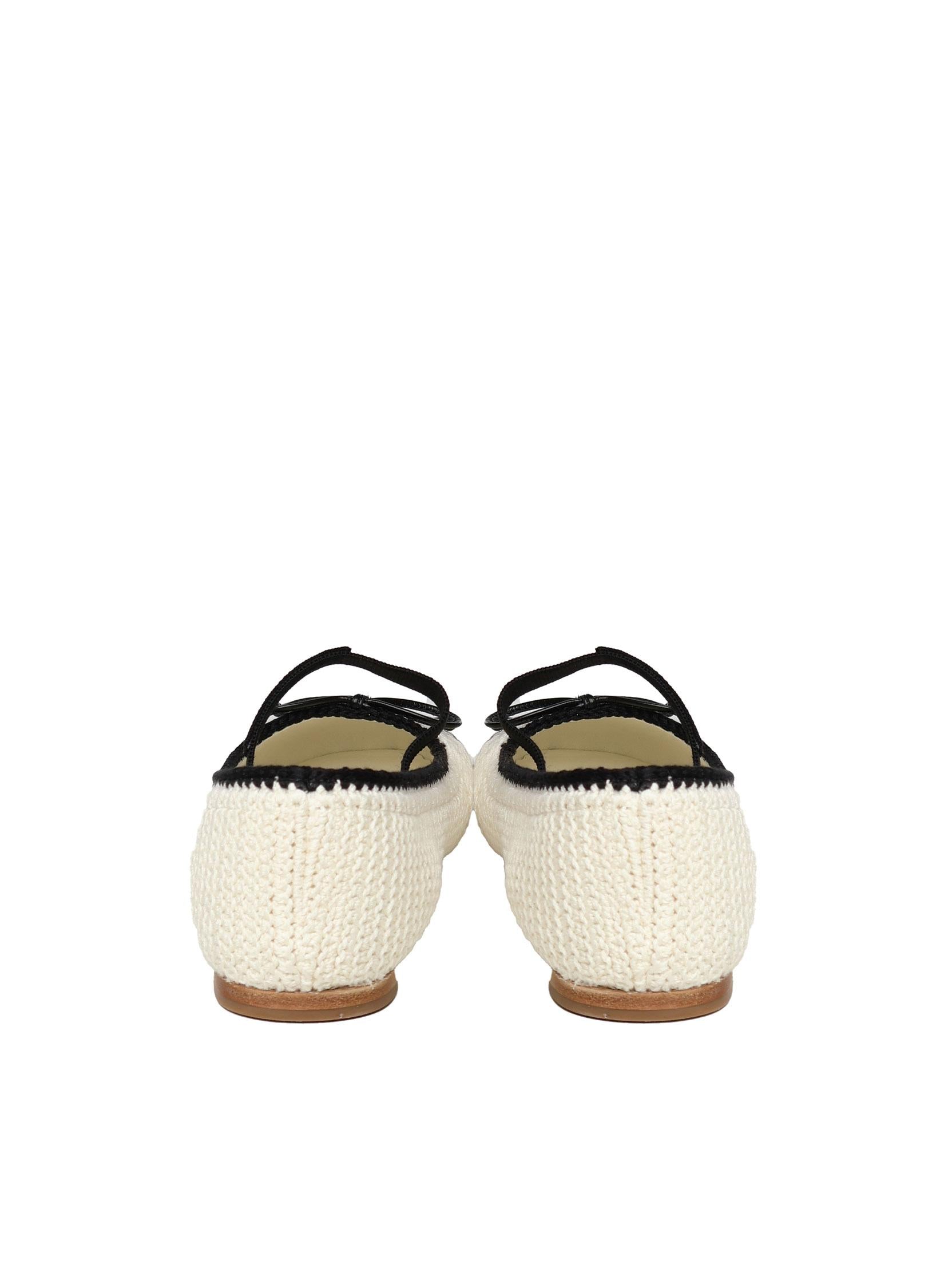 Ballerine in pelle 5F138E 2CQ2F0A72 MIU MIU 