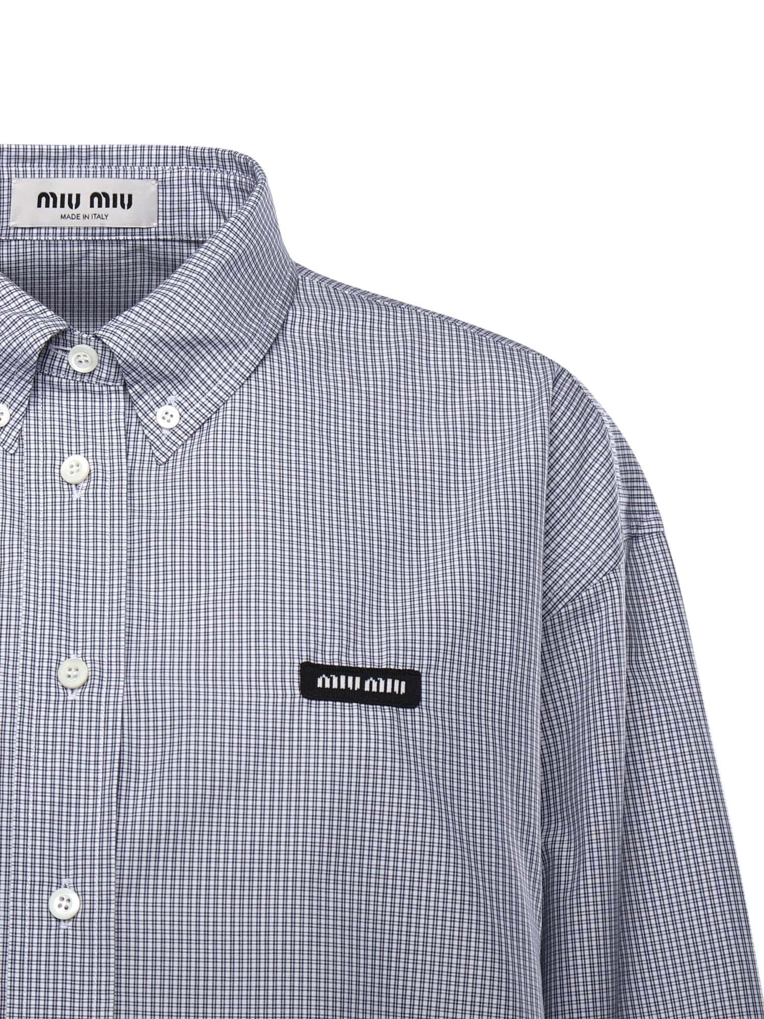 Camicia in popeline MK1659 1805F0008 MIU MIU 