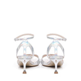 Sandali con tacco e cinturino<BR/> BENNY S2403 IRIDESILVER ALCHIMIA 