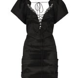 Mini abito Singrid CD3605 BLACK FOR LOVE & LEMONS 