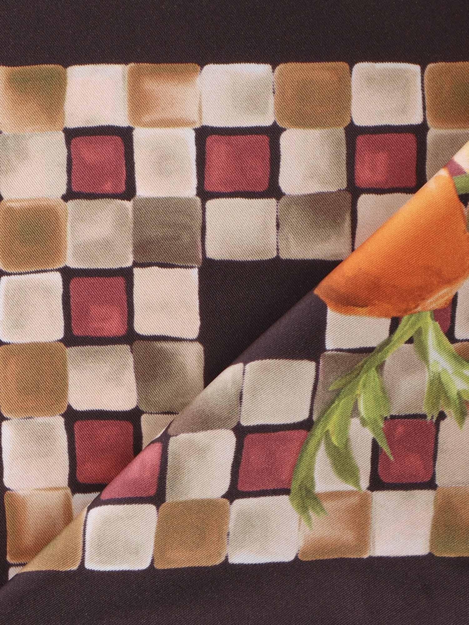 Foulard in seta con stampa 310207 785303002 FERRAGAMO 