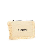Bustina in rafia con logo 106718 A39YHZ3Q PINKO 