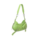 Borsa a spalla Y2K.001 FBBP70001 -VERDE/NIKEL BIASIA 
