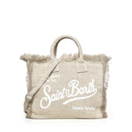 Borsa Colette in lino con logo COL0018 01139L MC2 SAINT BARTH 