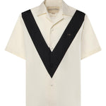 Camicia bowling in popeline di cotone 8V3AAV11 B570AN VALENTINO GARAVANI 