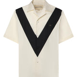 Camicia bowling in popeline di cotone 8V3AAV11 B570AN VALENTINO GARAVANI 