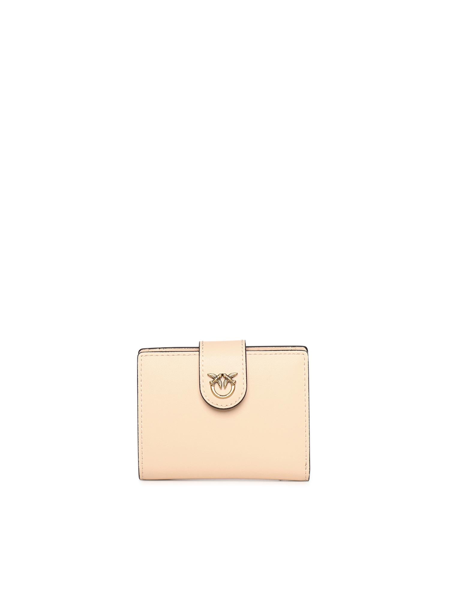 Portafoglio in pelle con logo 102840 A0F1A28Q PINKO 