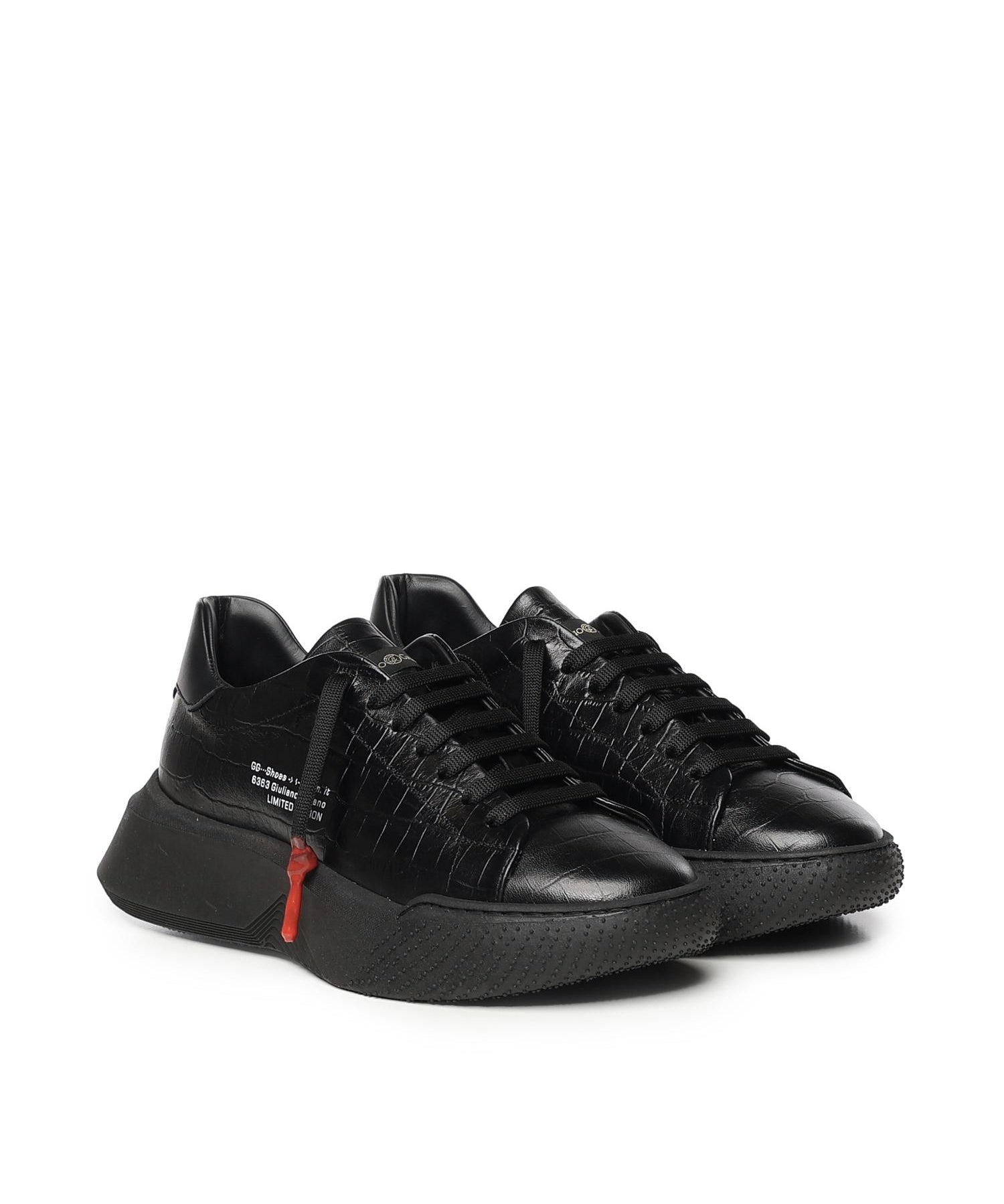 Sneaker Nemesis 2 Triple in pelle NEMESIS2 TRIPLE CROCKNERO GIULIANO GALIANO 