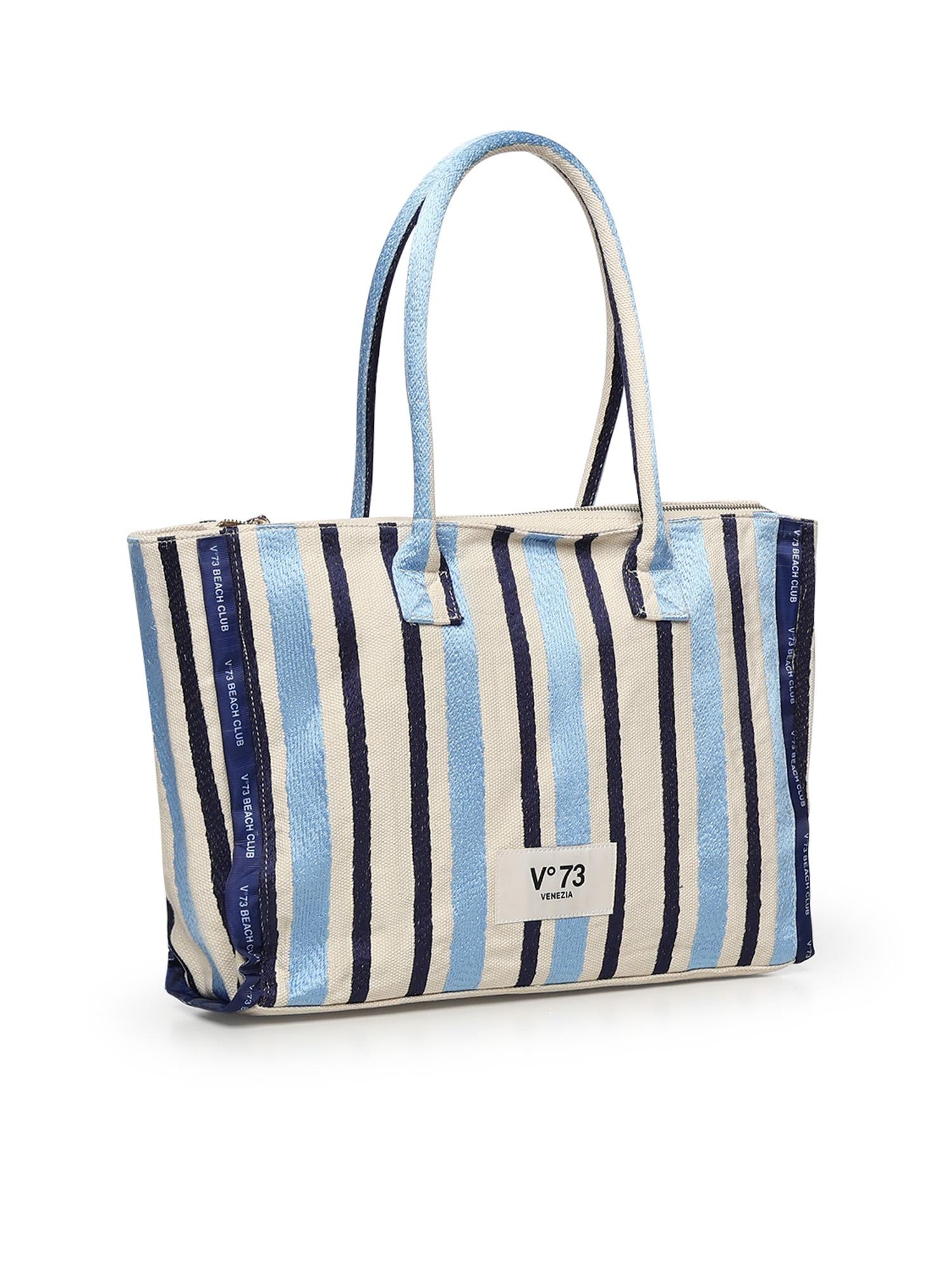 Borsa shopping con logo 73BS9MV01R ILENEAZZURRO/MULTICOLOR V° 73 