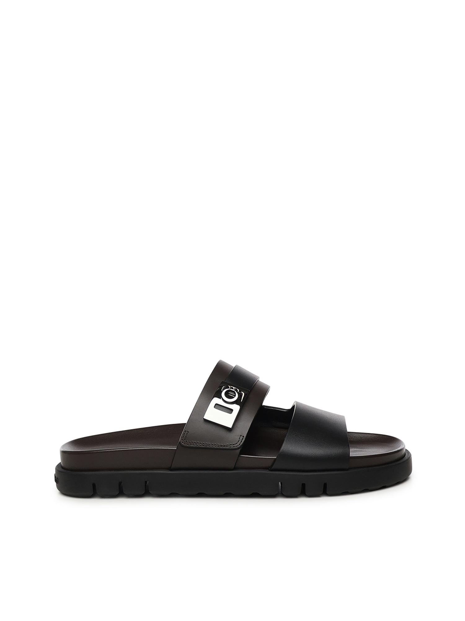 Sandalo a doppia fascia in pelle 02A394 789256001 FERRAGAMO 