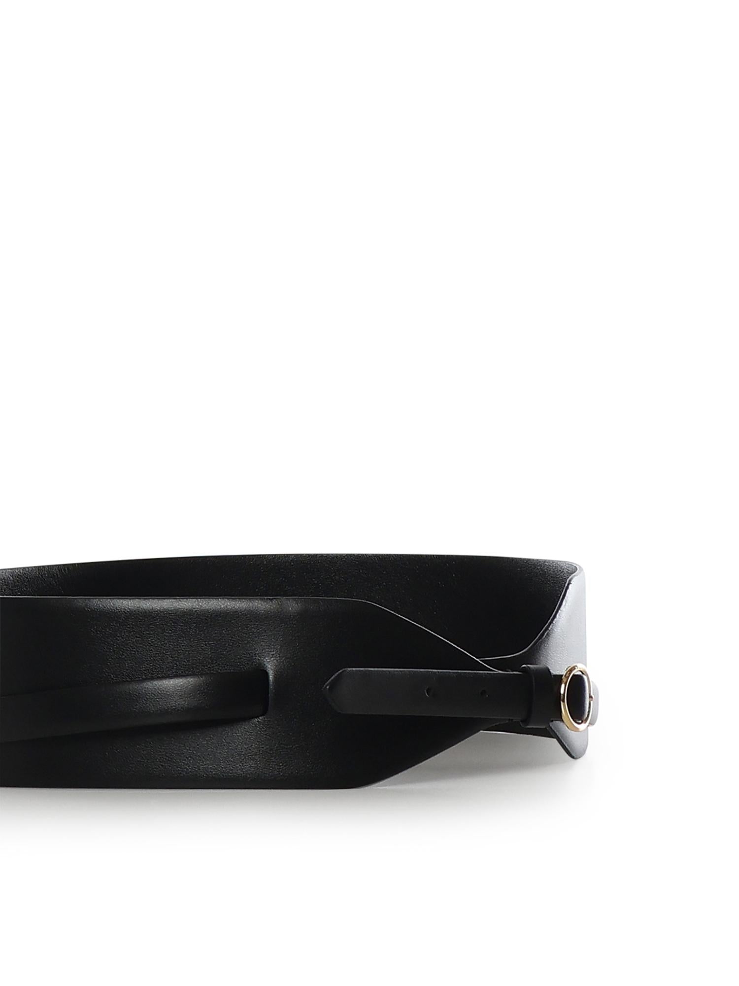 Cintura larga doppia in pelle AA1C331MCA332 999 ALAIA 