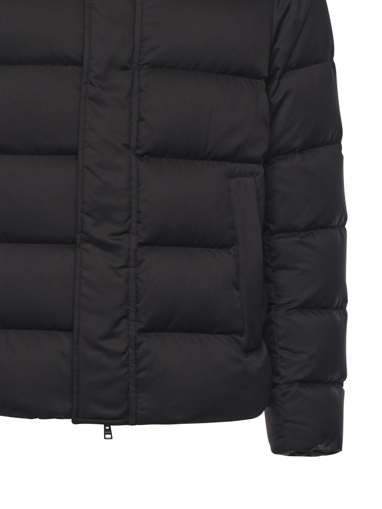 Bomber in ardenelle e faux fur PI001019U 12414Z9300 HERNO 