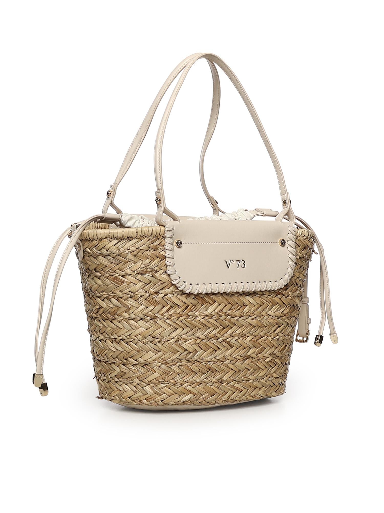 Borsa Vanna con logo 73BS9N201 VANNAOFF WHITE/NATURALE V° 73 