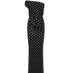 Abito midi in maglia drappeggiata a pois <BR/> RS26108MA B SELF-PORTRAIT 