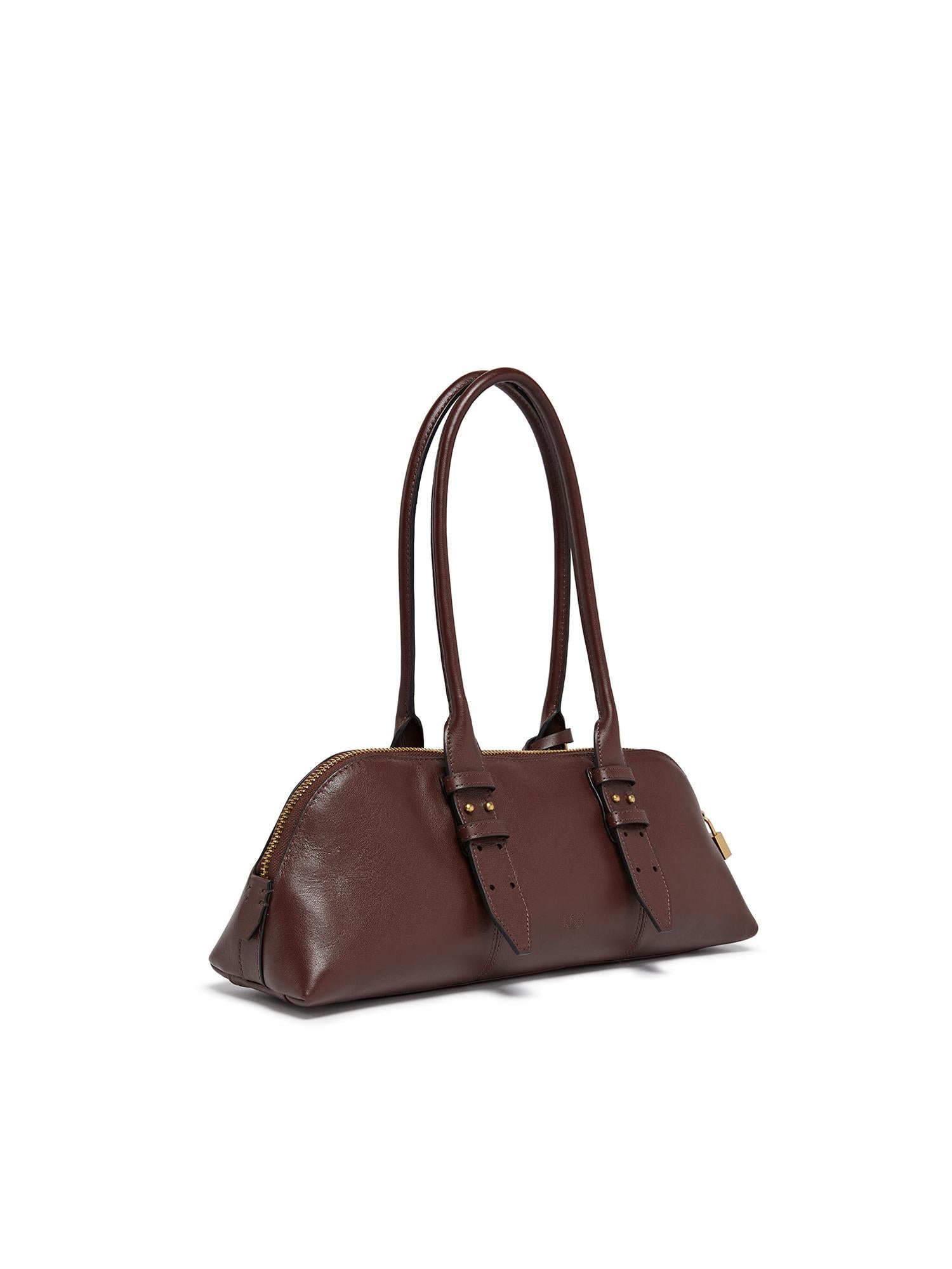 Borsa bowling Escape Bag Horizontal in pelle 106169 A0QOR49Q PINKO 