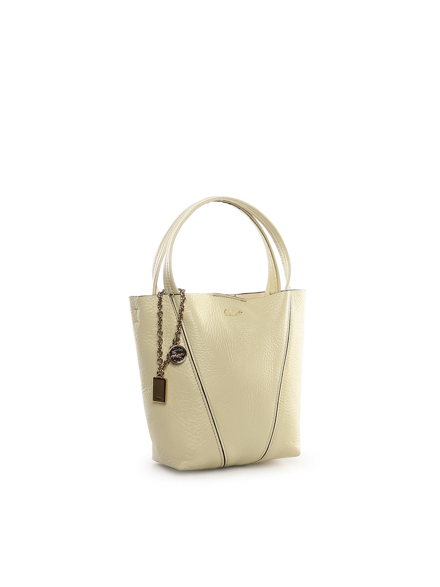 Tote bag piccola Chloé Spin in pelle CH25SS812N84 755 CHLOÉ 