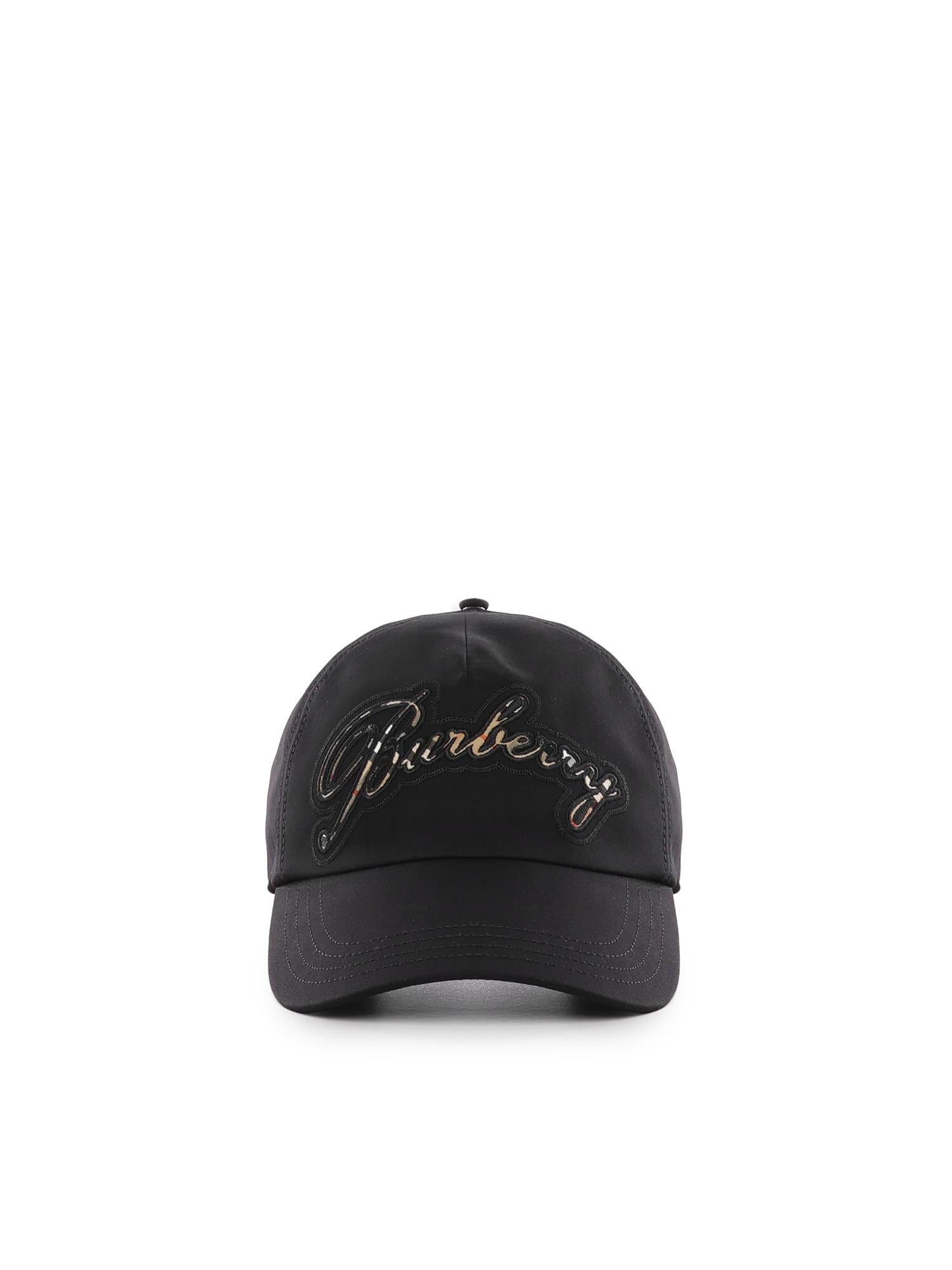 Cappello da baseball in gabardine con logo 8121415 A1189 BURBERRY 