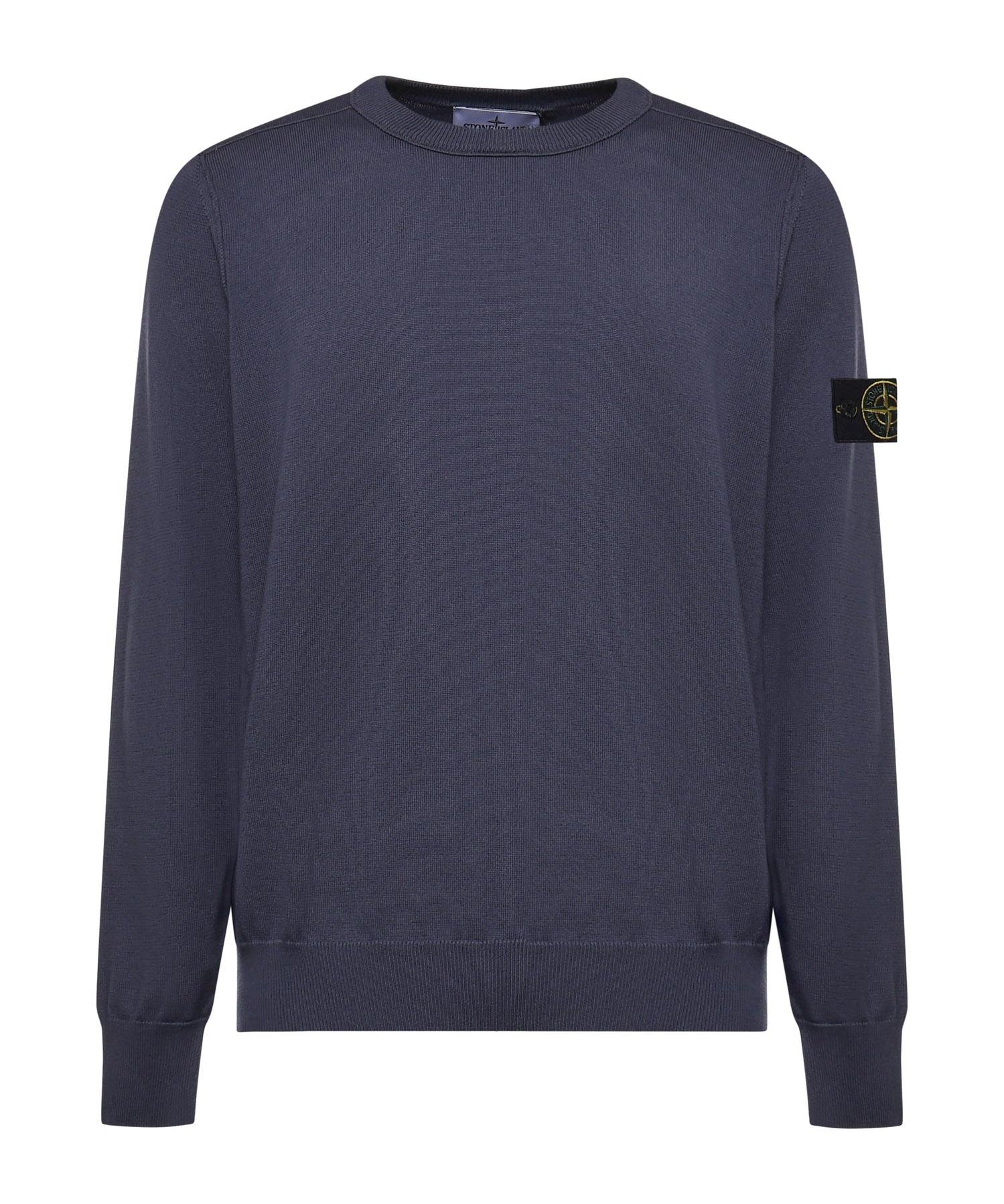 Maglione in cotone con logo L1S155100053 S00B2V002D STONE ISLAND 