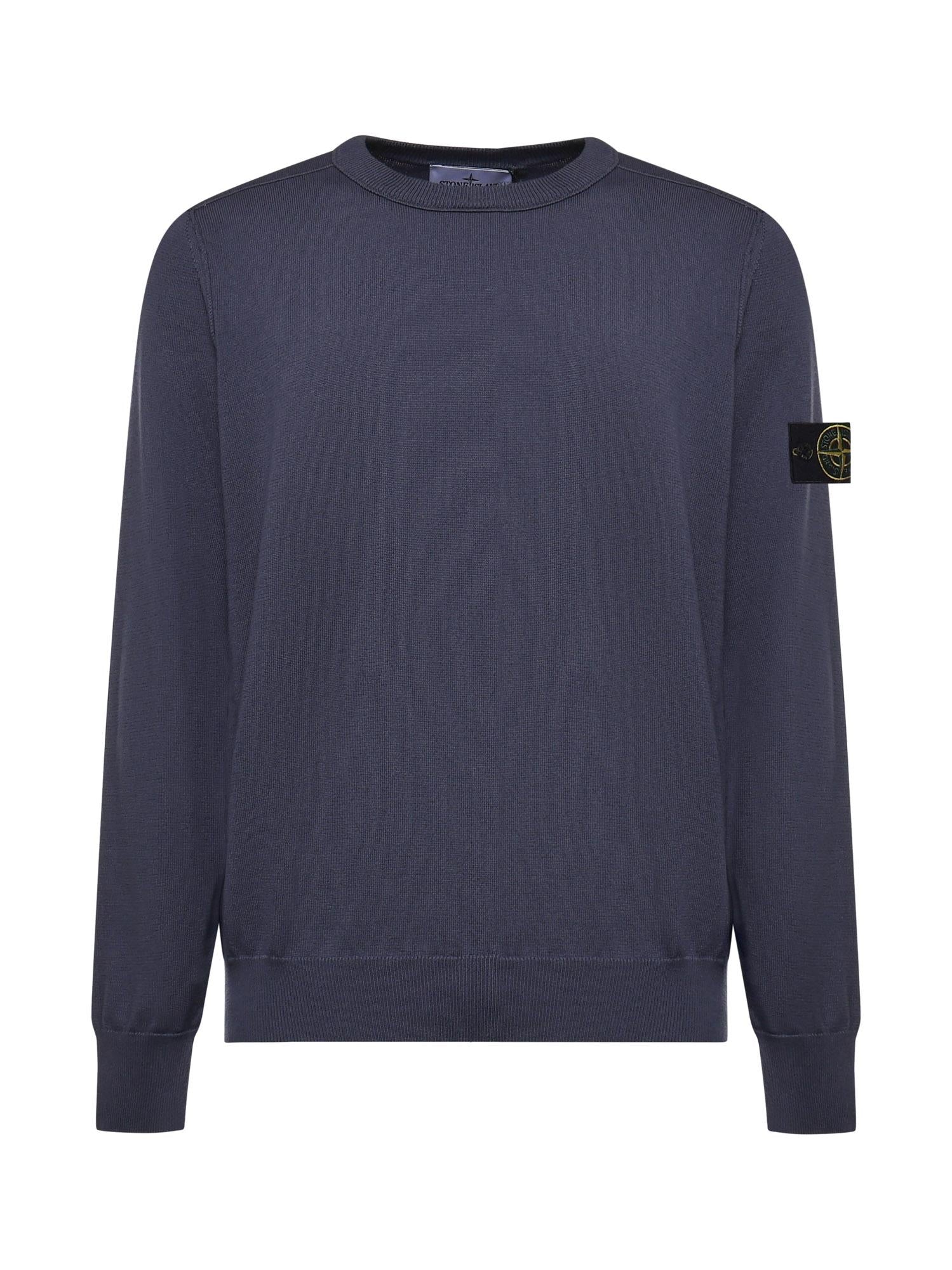 Maglione in cotone con logo L1S155100053 S00B2V002D STONE ISLAND 