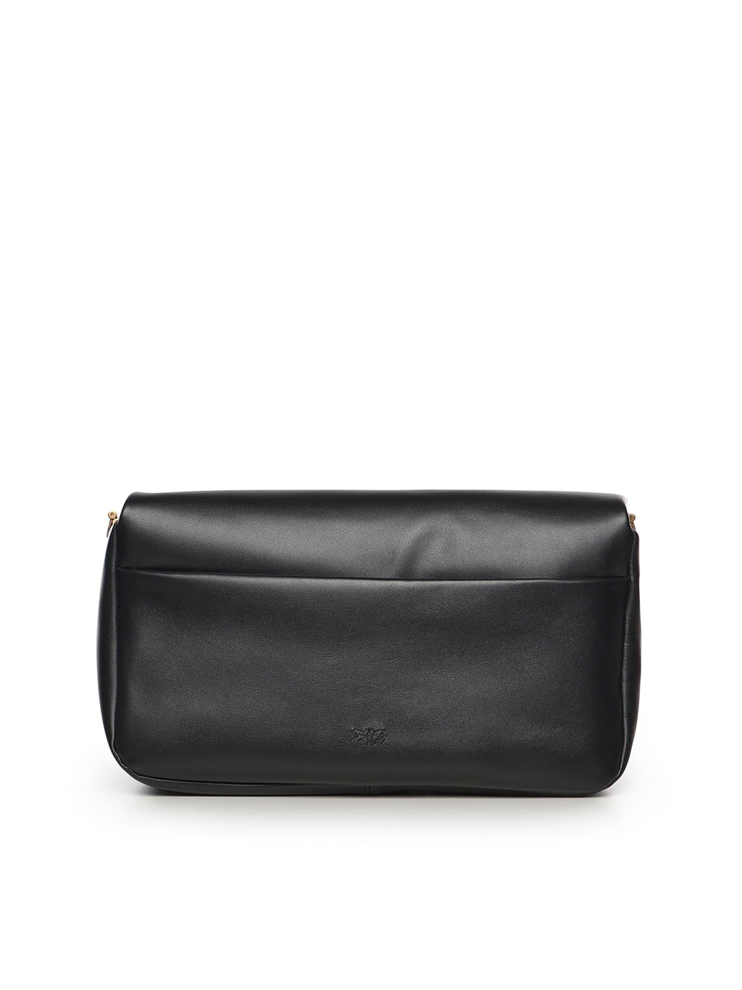 Borsa a tracolla Love Bag Click Soft Horizontal Handle in pelle 106178 A0QOZ99Q PINKO 