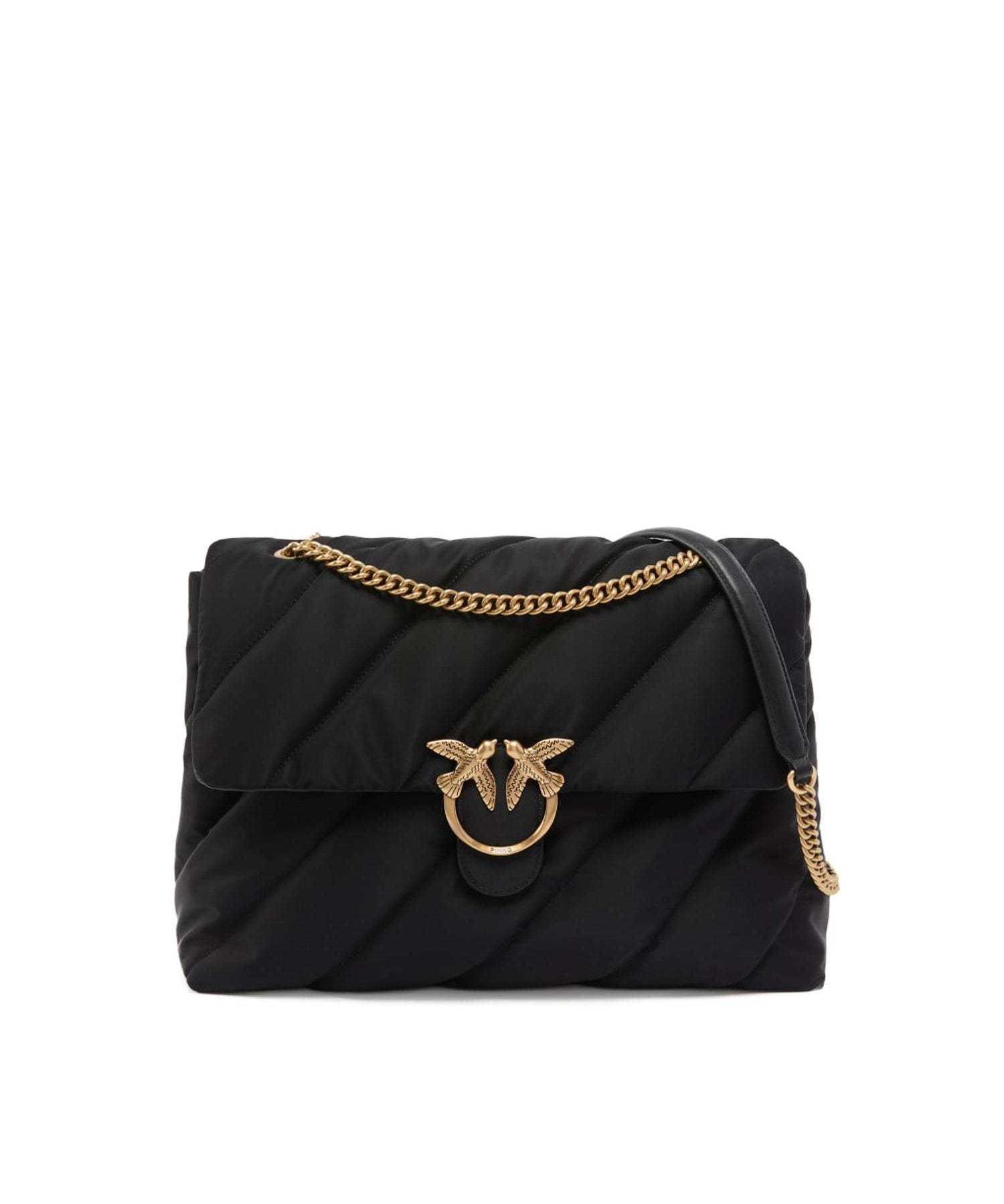 Borsa a tracolla maxi Extra Love Bag Puff in nylon 103347 A358Z99Q PINKO 