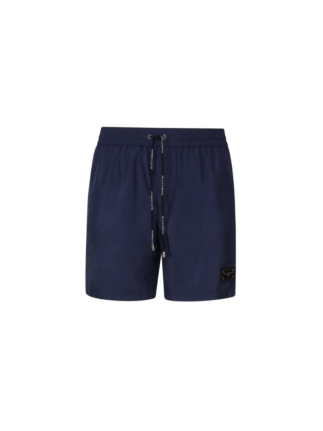 Boxer da mare con placca metallica con logo M4E45T ONO06B0310 DOLCE & GABBANA 