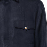 Camicia Rits in lino RITS BLU GALIANO 