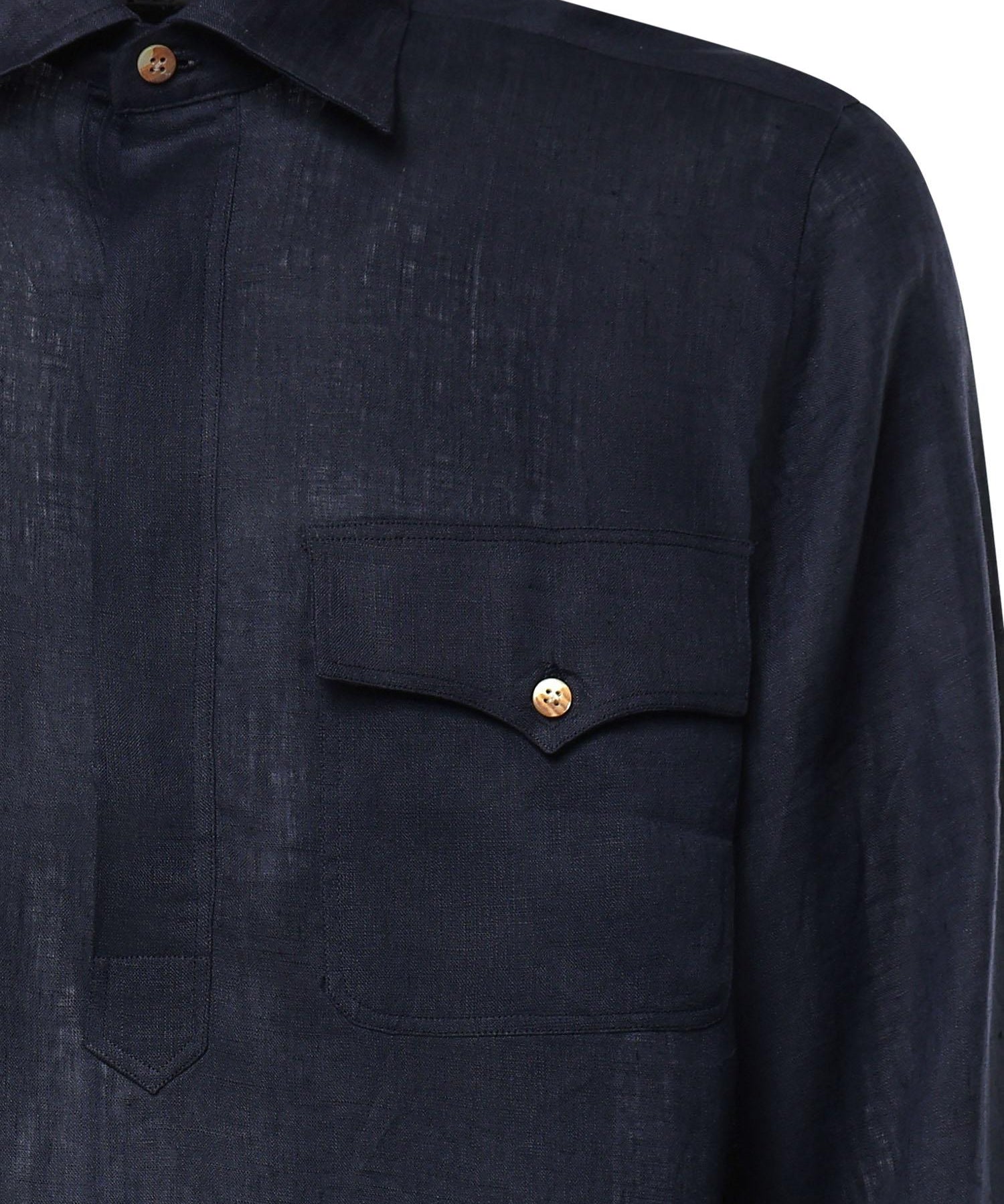 Camicia Rits in lino RITS BLU GALIANO 