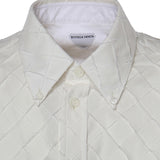 Camicia Intrecciato in popeline di cotone 852469 V6CX09107 BOTTEGA VENETA 