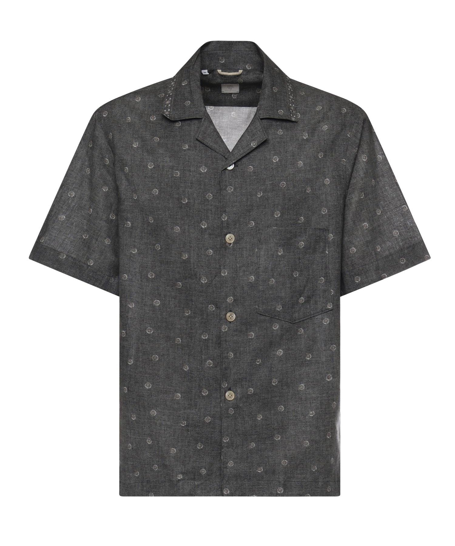 Camicia da bowling in lino e cotone M75CAMK09TES0M217 22 ELEVENTY 