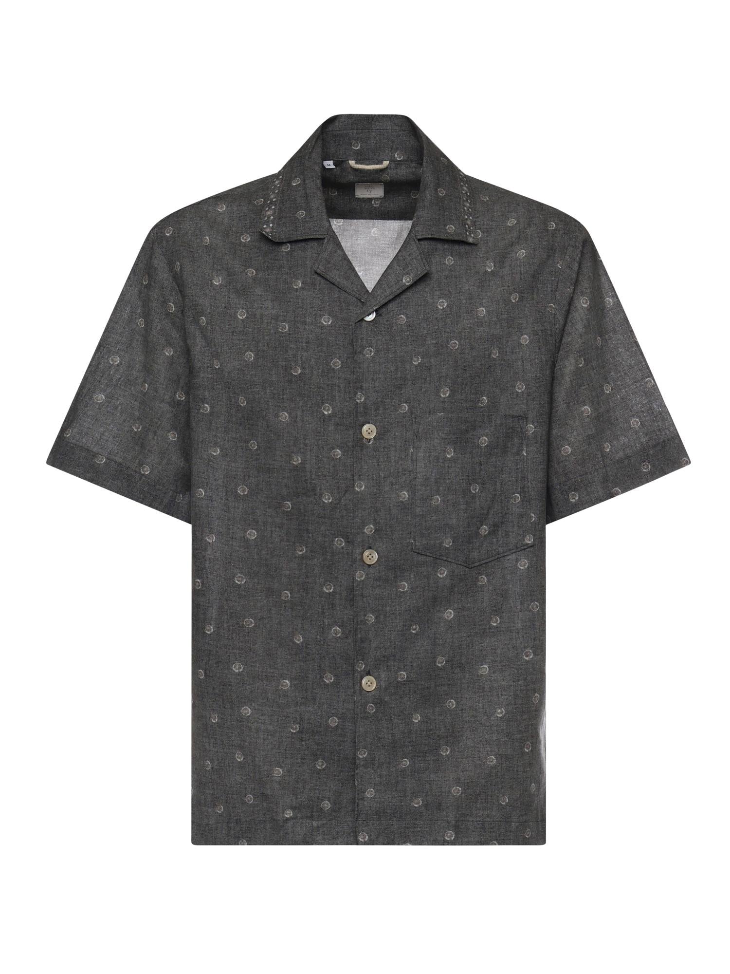 Camicia da bowling in lino e cotone M75CAMK09TES0M217 22 ELEVENTY 